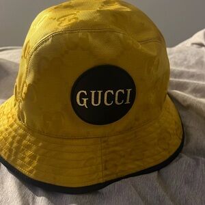 Gucci yellow bucket hat